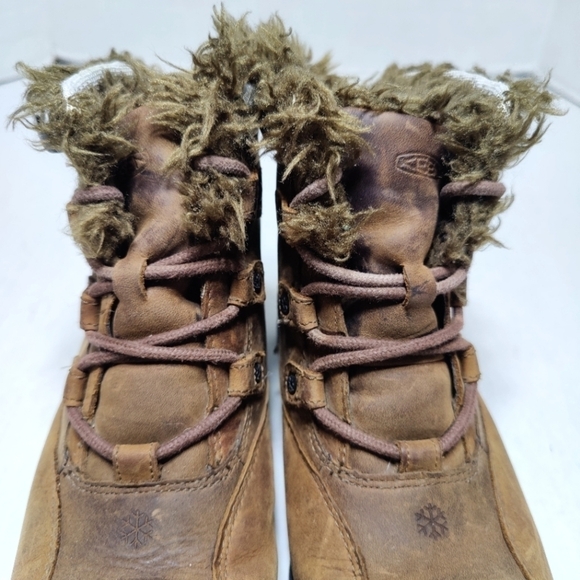 Keen Women's Fur Lined Winter Boot  Rubber Toe Size 5.5 - Picture 4 of 8